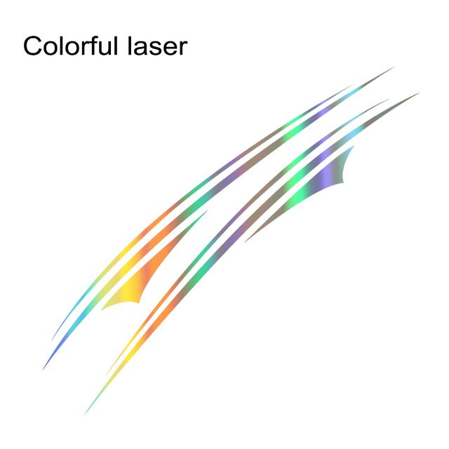 2PCS Motorhome Colorful laser Car Decals Door Side Graphics Auto Body