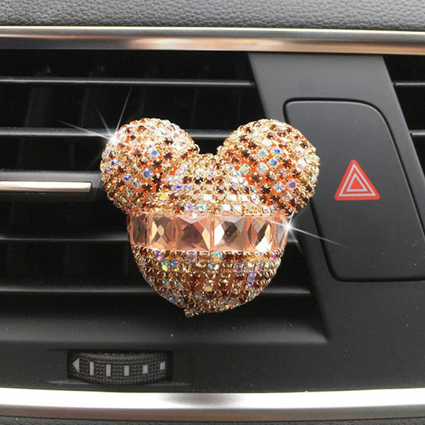 Car Decoration Car Air Freshener Auto Outlet Perfume Clip Car Scent Aroma Diffuser Diamond Bling Car Accessories Interior Gifts