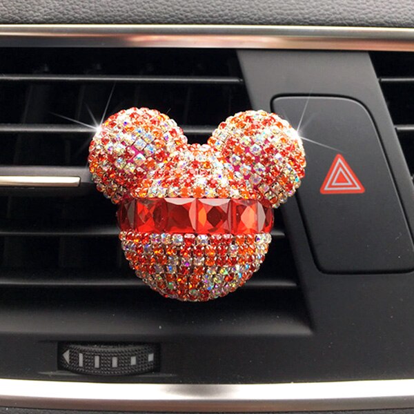 Car Decoration Car Air Freshener Auto Outlet Perfume Clip Car Scent Aroma Diffuser Diamond Bling Car Accessories Interior Gifts